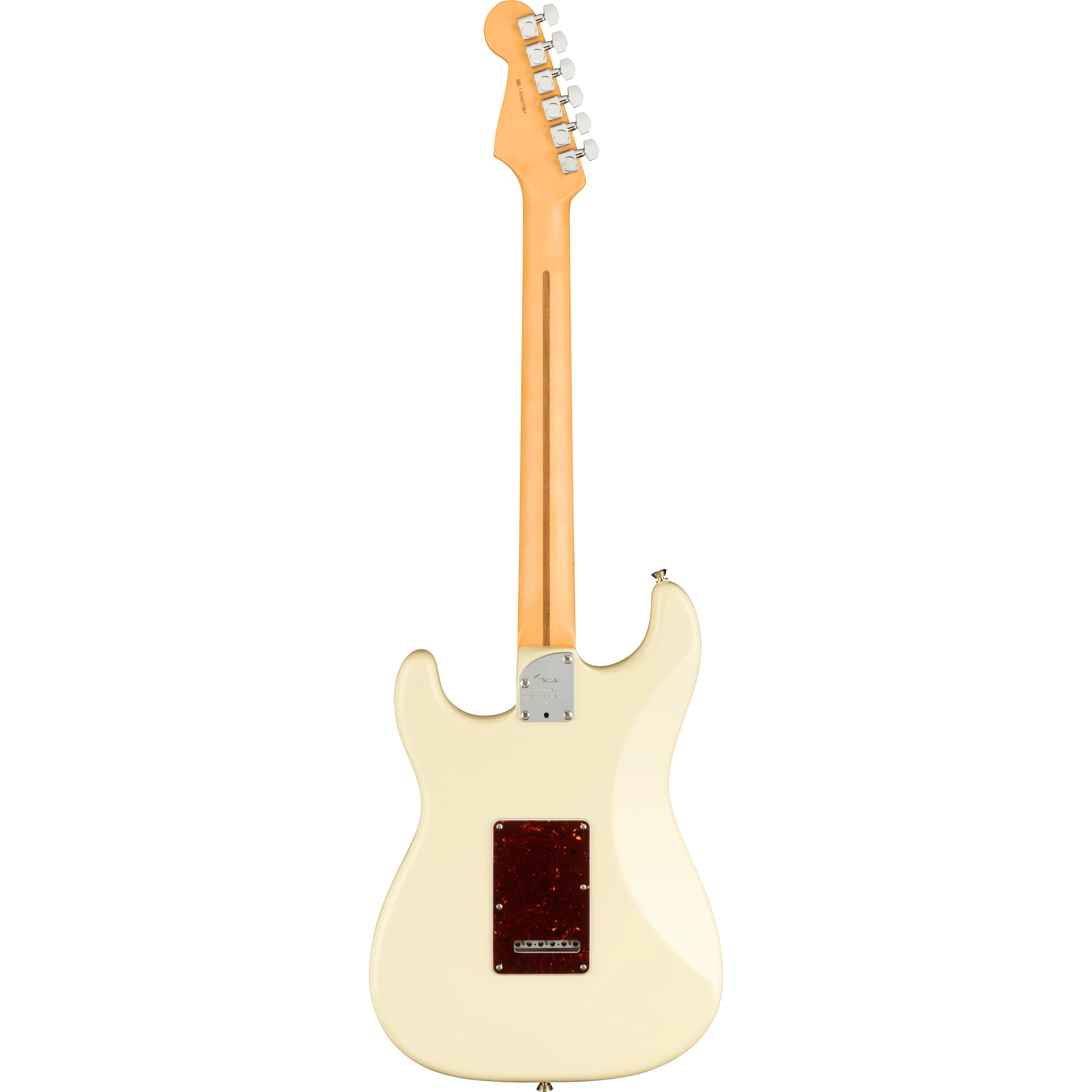 Fender American Professional II Stratocaster HSS MN Olympic White back view