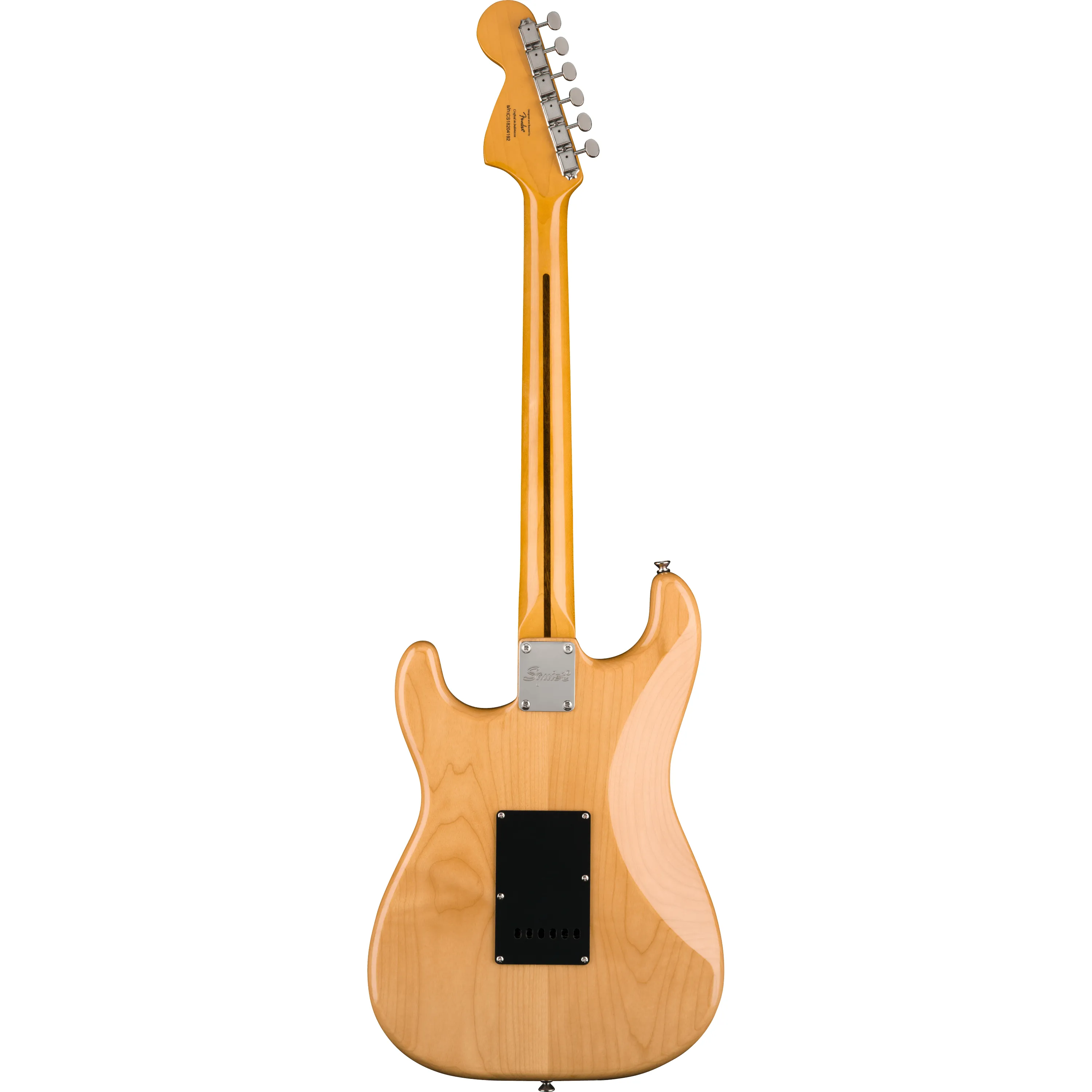 Squier Classic Vibe 70s Stratocaster IL Natural back view