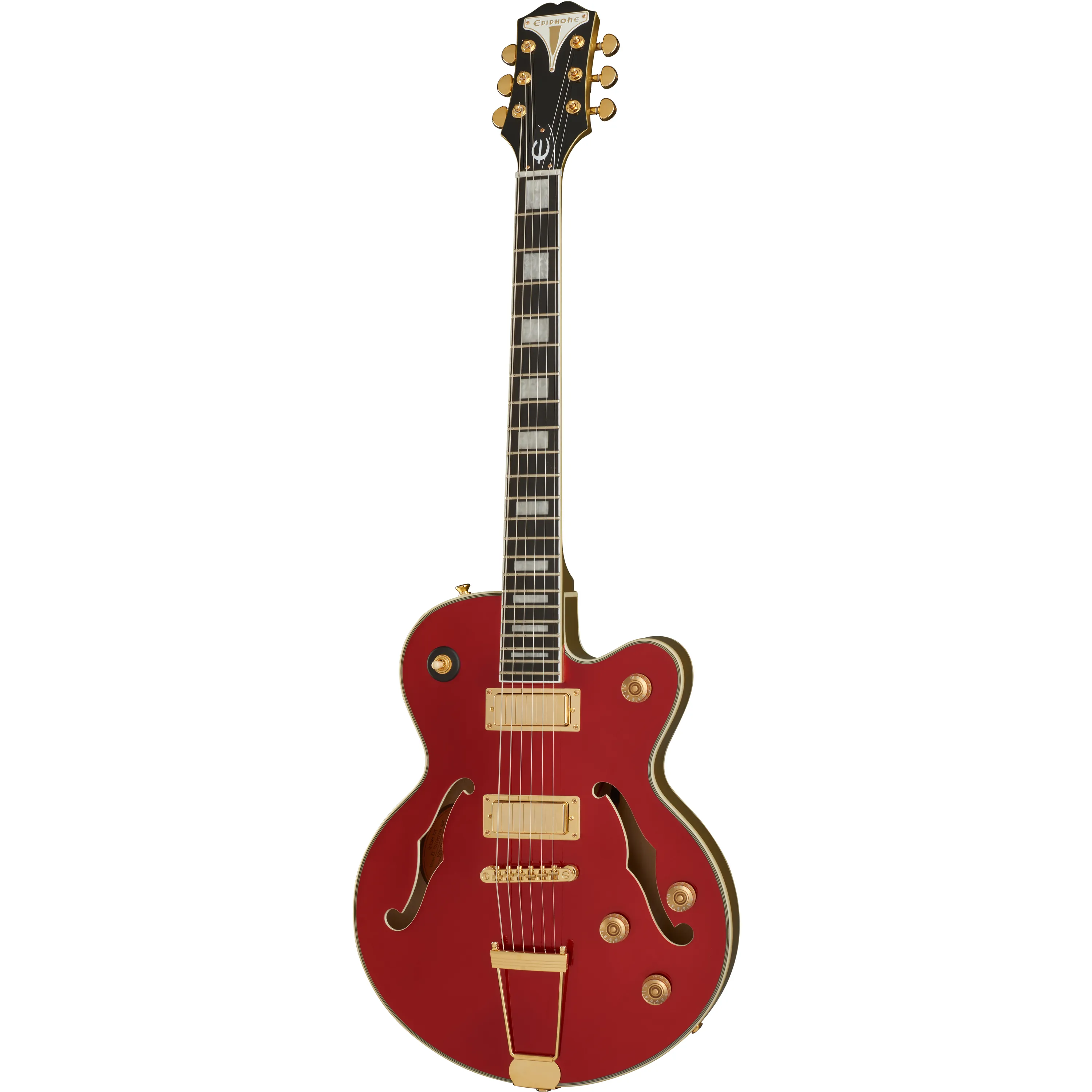 Epiphone UpTown Kat ES Ruby Red Metallic front view