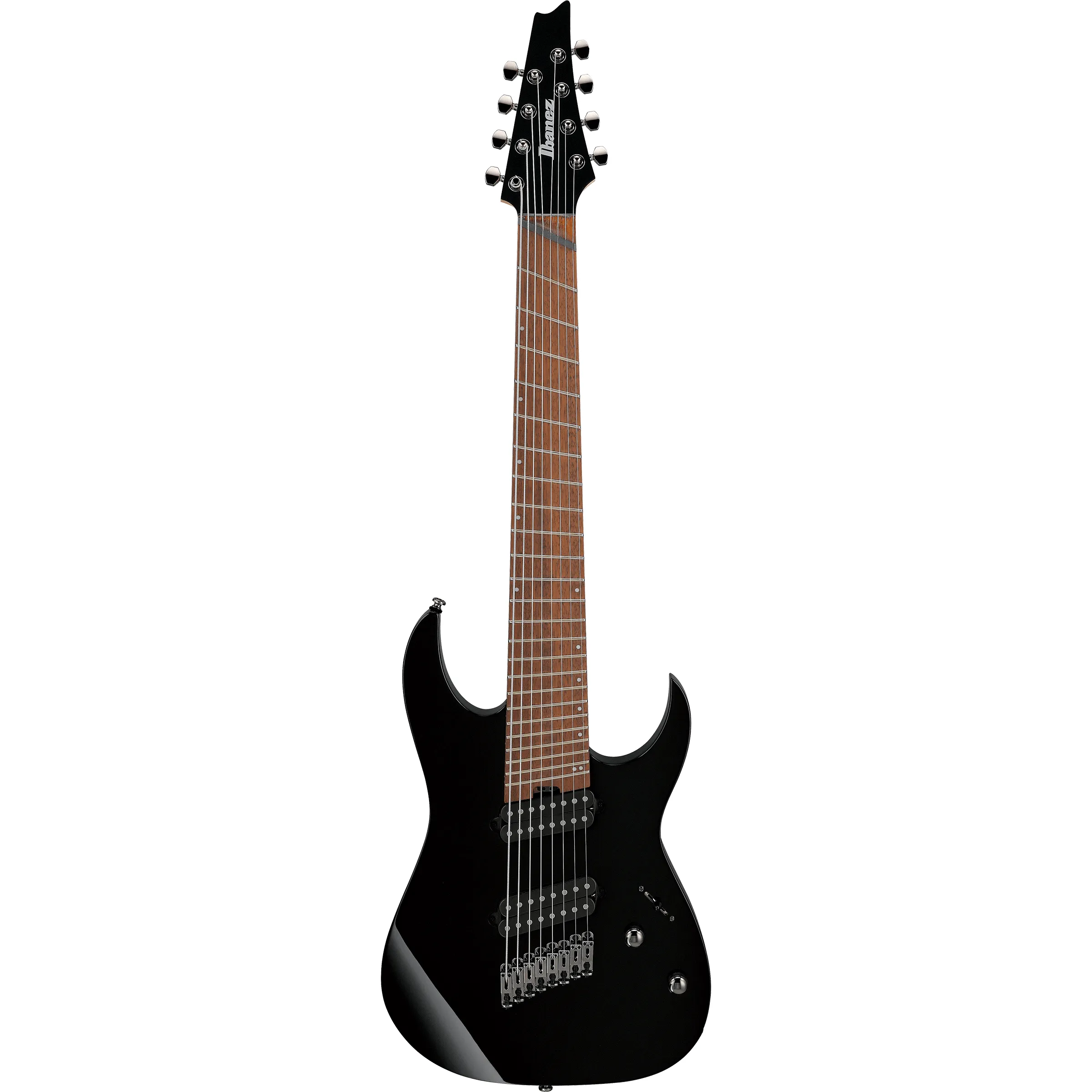Ibanez RGMS8 Standard Black front view