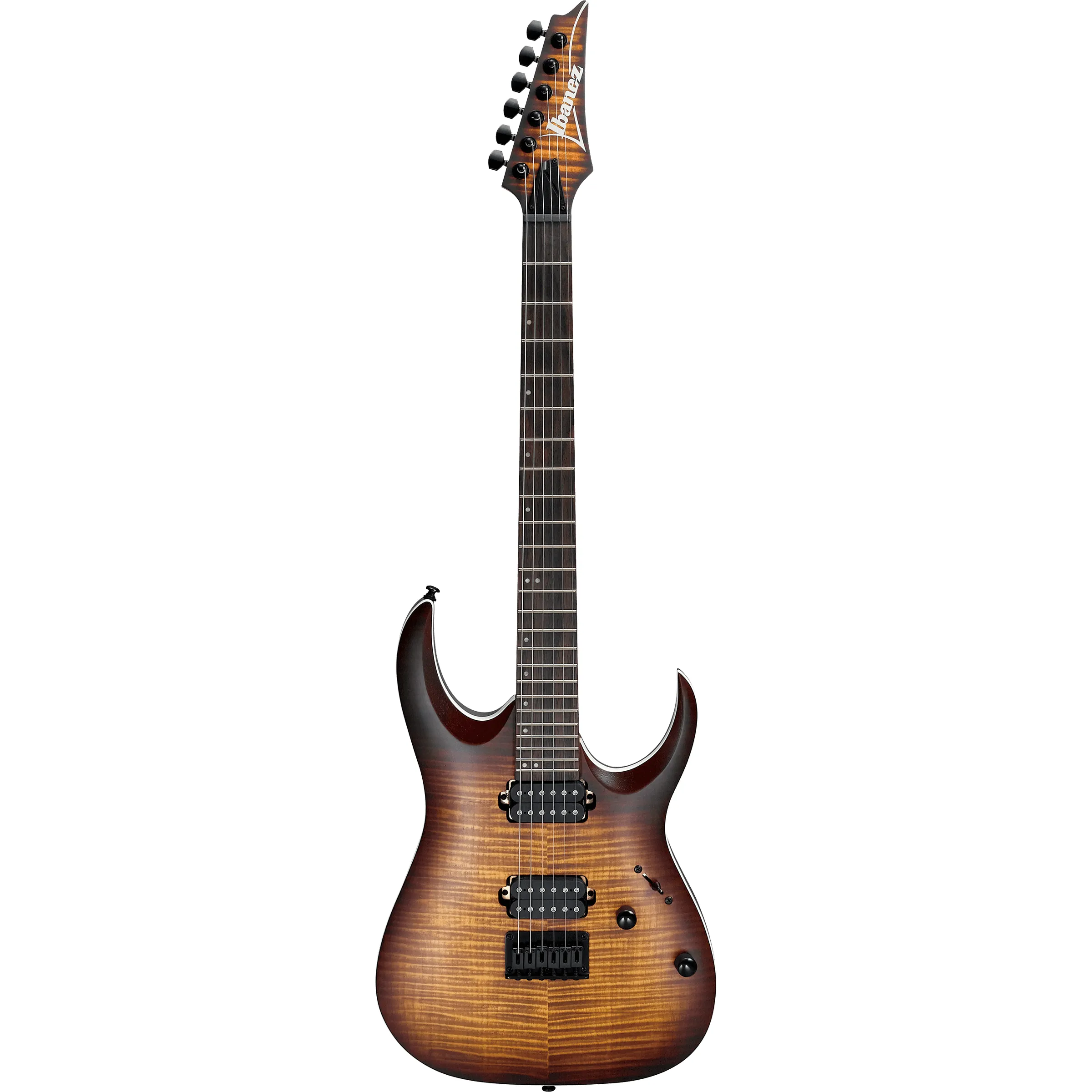 Ibanez RGA42FM Standard Dragon Eye Burst Flat front view