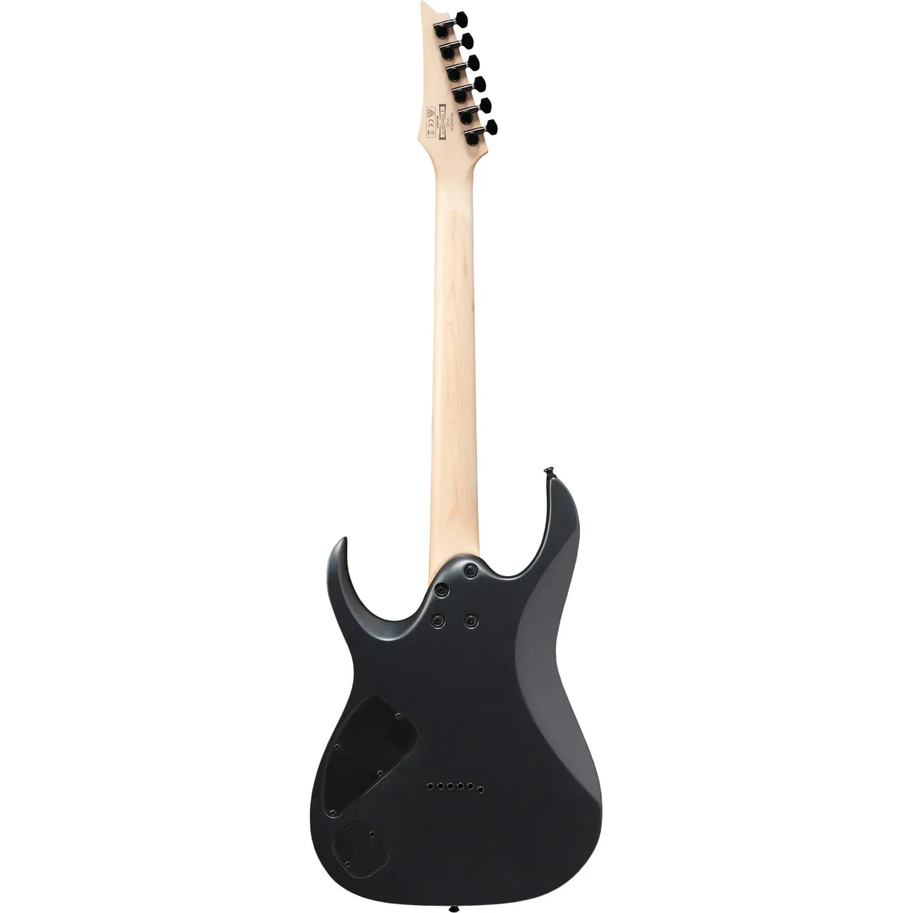 Ibanez RGA42EX Standard Black Aurora Burst Matte back view