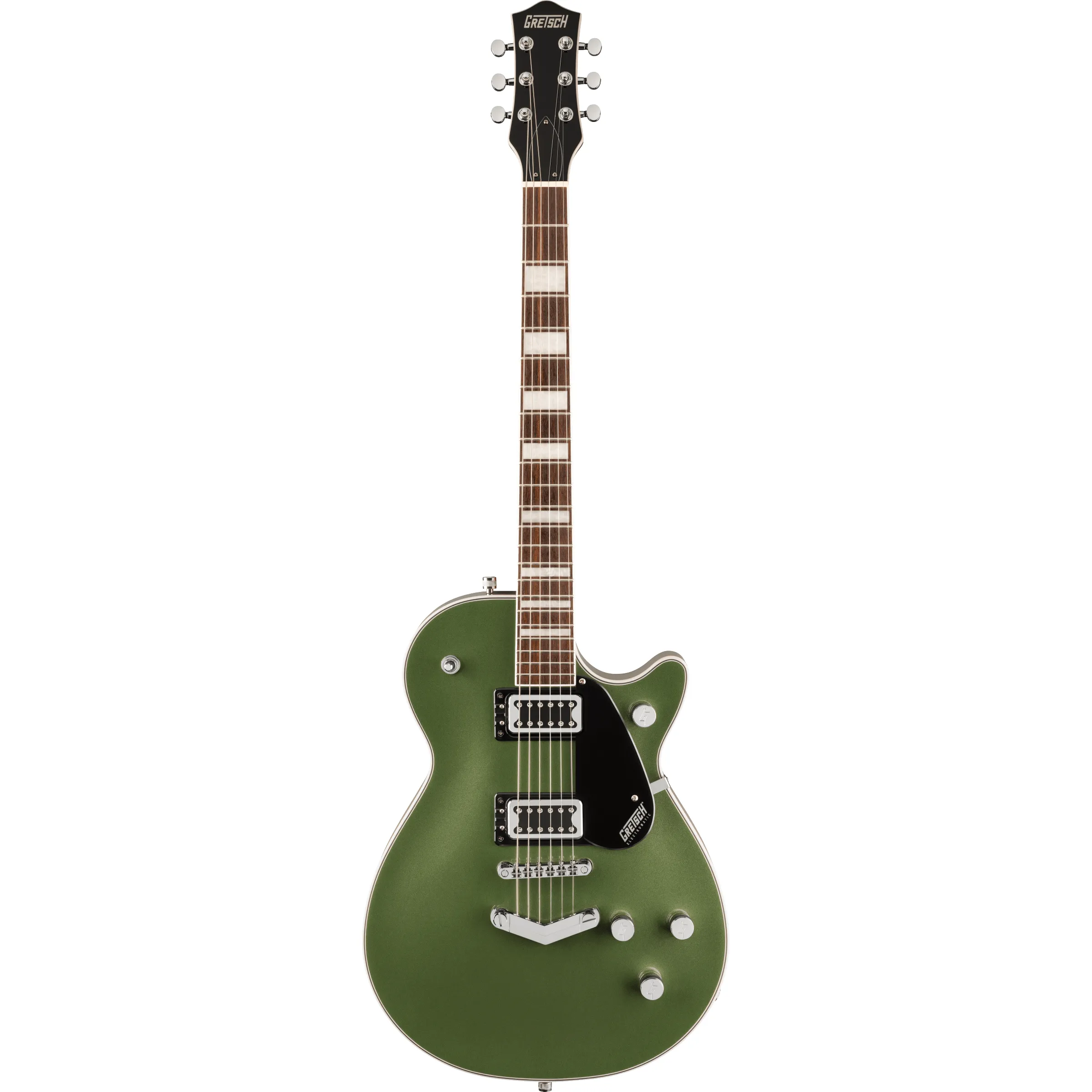 Gretsch G5220 Electromatic Jet BT V-Stoptail Olive Metallic front view