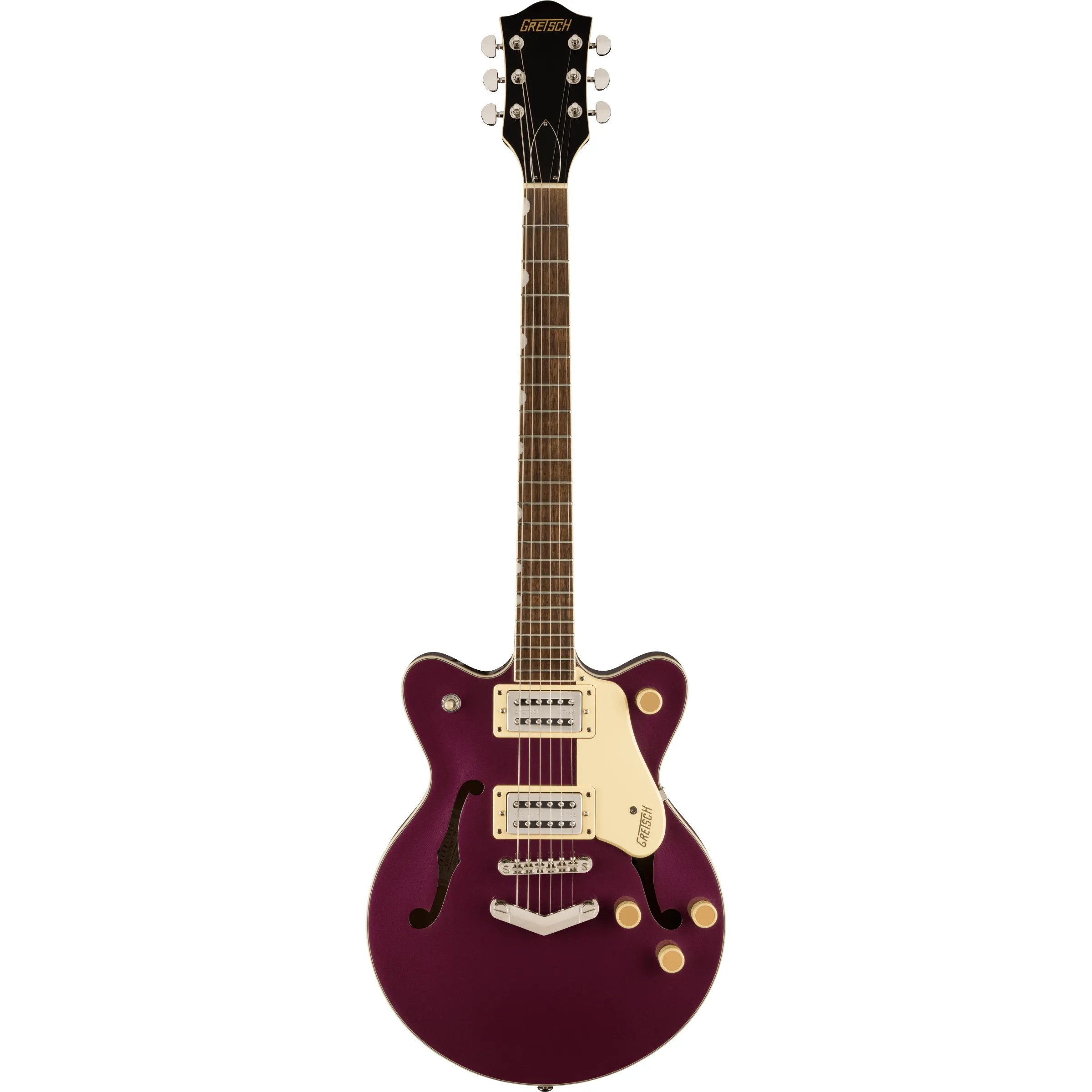 Gretsch G2655 Streamliner Jr V-Stoptail Burnt Orchid front view
