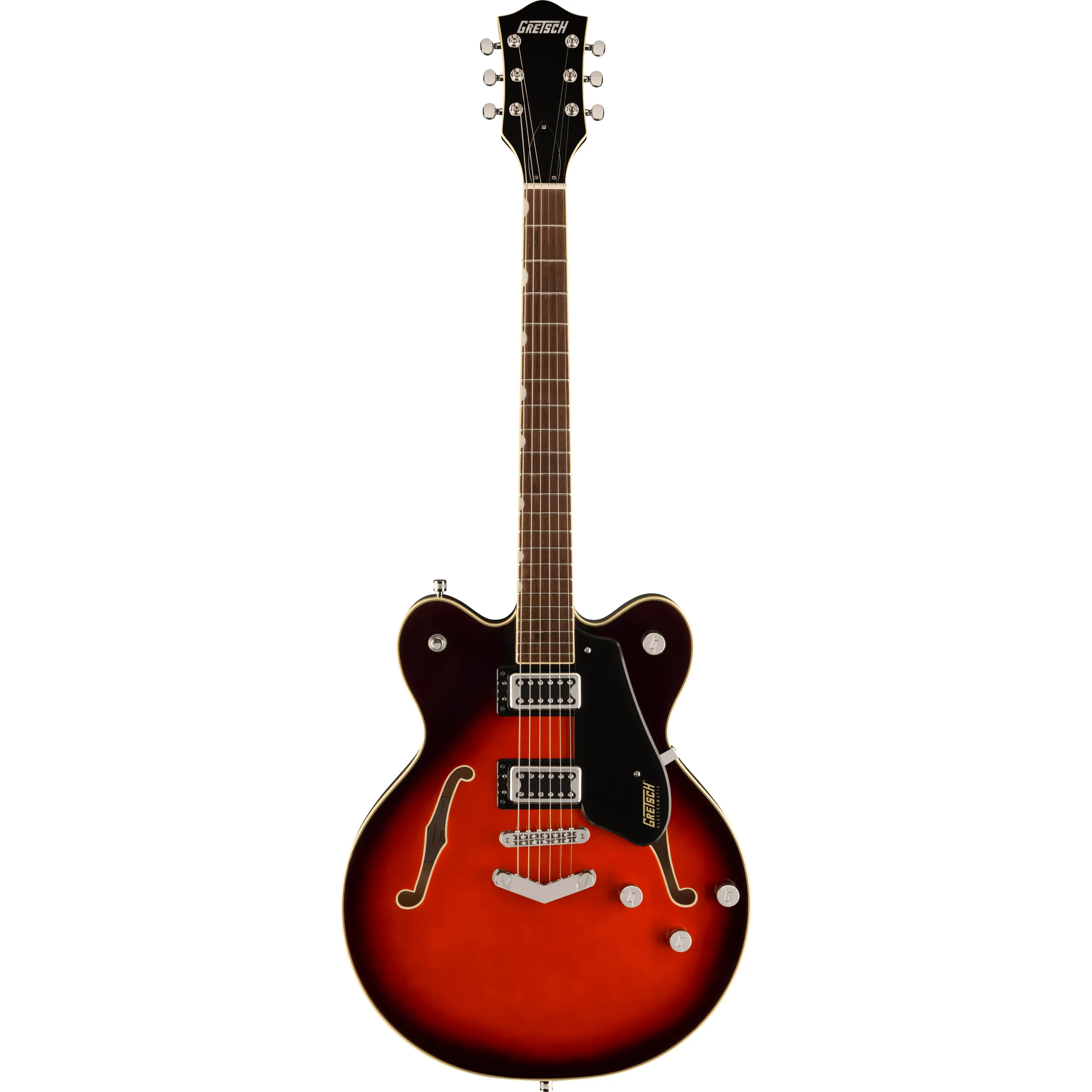 Gretsch G5622 Electromatic V-Stoptail Claret Burst front view