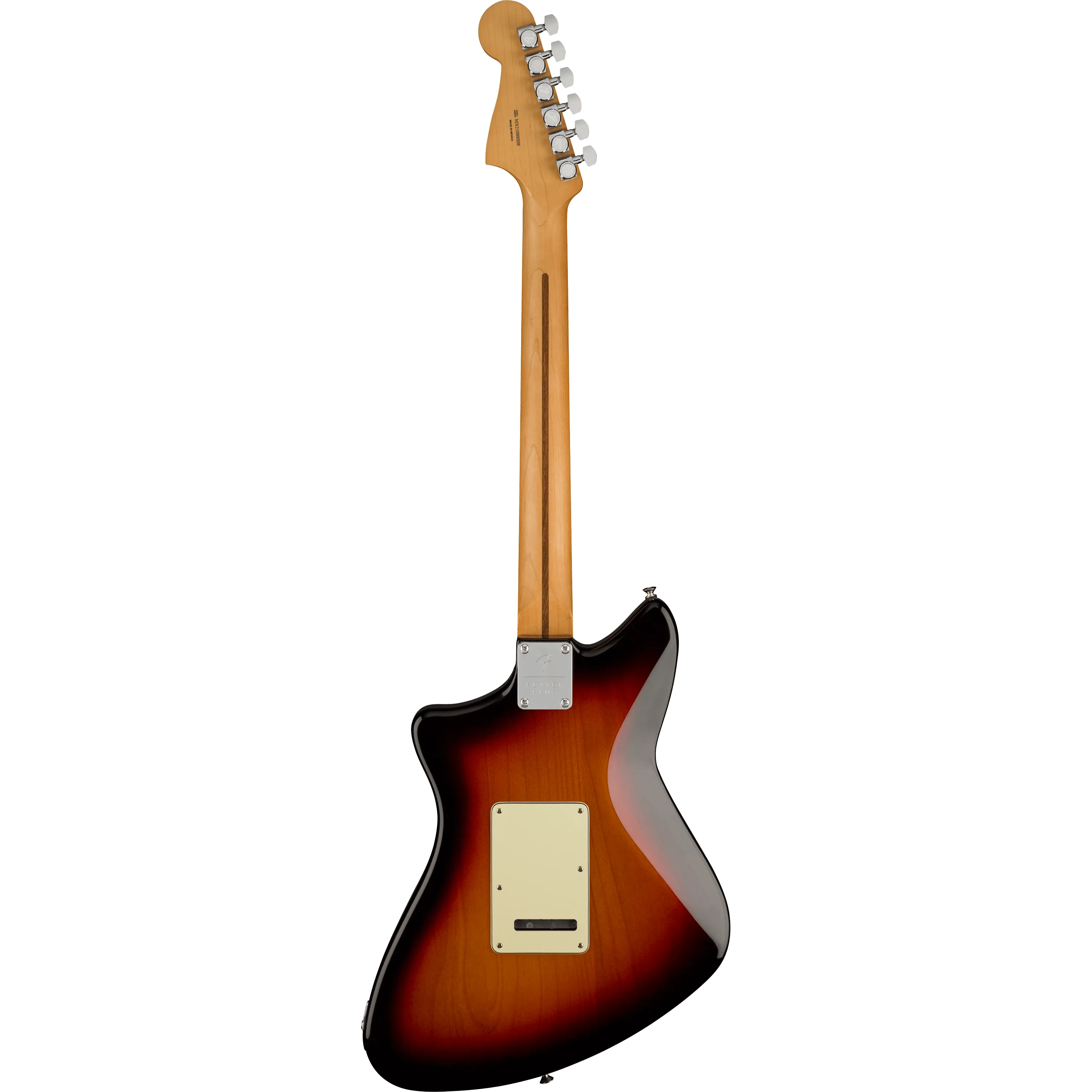 Fender Player Plus Meteora MN 3-Color Sunburst back view