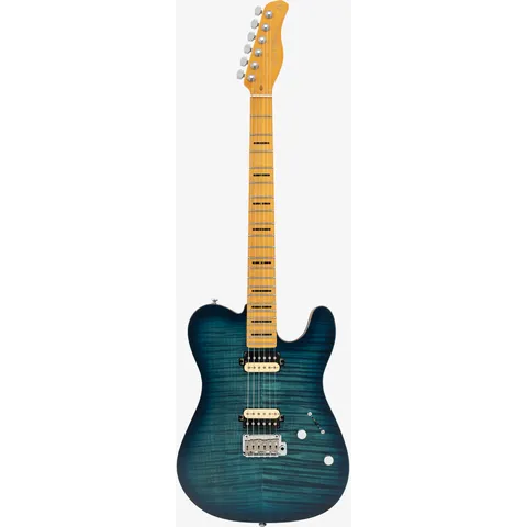 Sire Larry Carlton T7 FM New Gen Transparent Blue front view