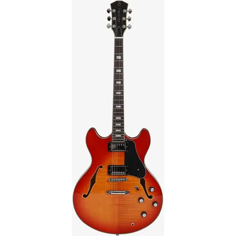 Sire Larry Carlton H7 Cherry Sunburst front view