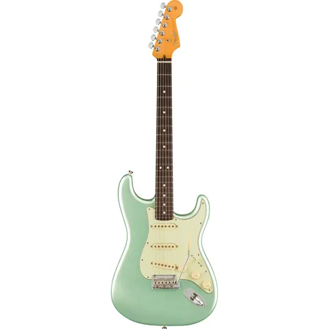 Fender American Professional II Stratocaster RW Mystic Surf Green front view