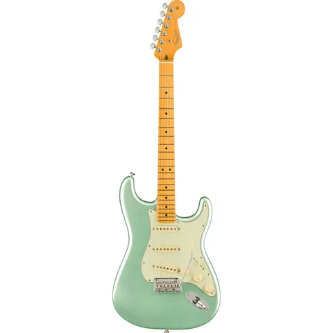 Fender American Professional II Stratocaster MN Mystic Surf Green front view
