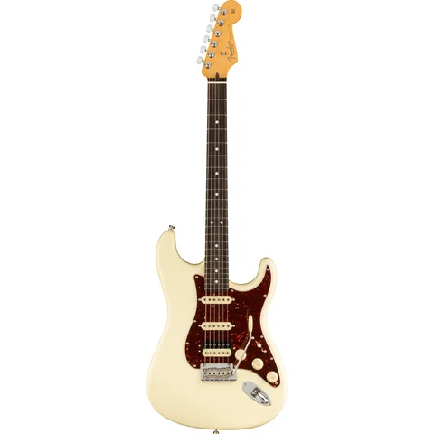 Fender American Professional II Stratocaster HSS RW Olympic White front view
