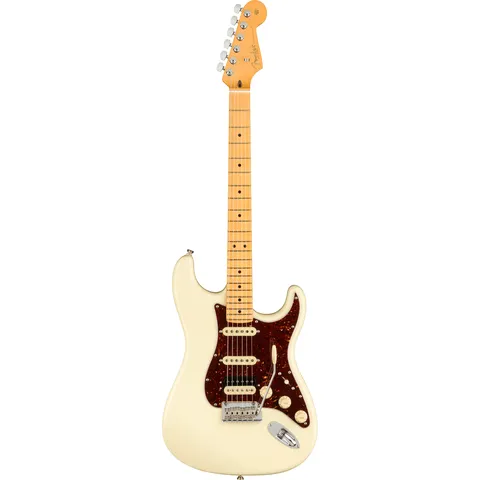 Fender American Professional II Stratocaster HSS MN Olympic White front view