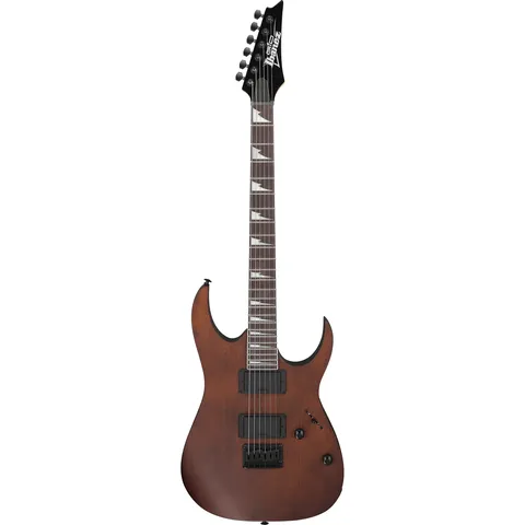 Ibanez GRG121DX Gio Walnut Flat front view