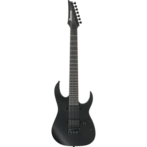 Ibanez RGIXL7 Standard Black Flat front view