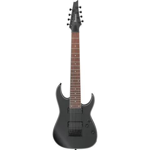 Ibanez RG8EX Standard Black Flat front view