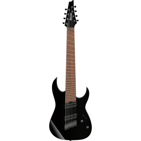 Ibanez RGMS8 Standard Black front view