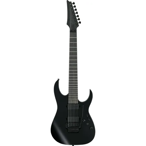 Ibanez RGRB720 Iron Label Black Flat front view