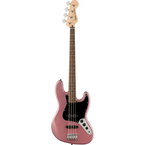 Squier Affinity Jazz Bass IL Burgundy Mist front view